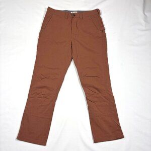 Flylow Trailworks Brown Nylon Canvas Pants Outdoor Work Wear 1041 Mens 34W 29L